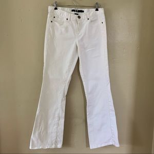 Calvin Klein Jeans White Flare 5 Pocket Denim Size 4